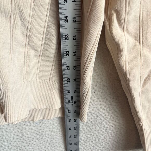 J Crew Supersculpt V-neck cardigan‎ sweater Womens Medium Ivory - Picture 3 of 8